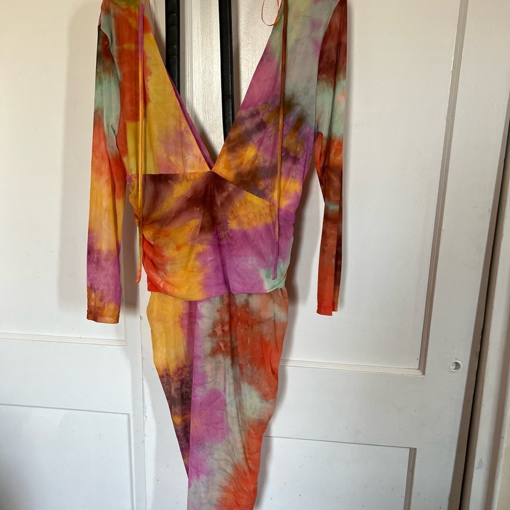 Multicolor Sheer Dress Never worn